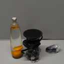 Red Magma Liquid Motion Lamp with Black Base and Cap for Adults Kids Night Light Lamp Decoration for Living-Room Bedroom Christmas Thanksgiving Day