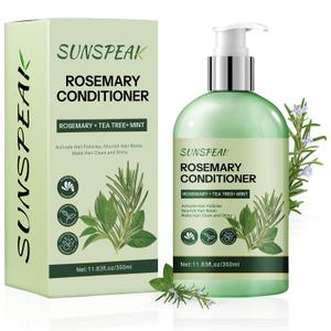 Rosemary Conditioner for Hair Growth: Thickening Moisturizing Conditioner for Men & Women with Mint Tea Tree Oil Biotin - Strengthening Formula for Anti-Hair Loss & Thinning Hair & Frizz-Control