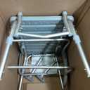 Drive Medical 12011KD-1 Tub Transfer Bench For Bathtub, Height Adjustable Shower Bench with Backrest, Shower Seat Shower Chair Bath Chair for Elderly, Seniors, Arm Support for Transfer, 400 Weight Cap