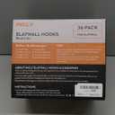 INCLY 36 Pack Heavy Duty Slatwall Hooks, Black Garage Slatwall Panel Accessories Utility Hooks, Slat Wall Hanging Hooks and Hangers for Garages, Sheds, Basements