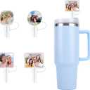 3 x Straw Toppers for Stanley Cups 40 Oz Cute 4pcs, 10mm Silicone DIY Straw Covers Cap for Tumblers, Stanley Cup Accessories