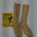 Ailaka Medical 15-20 mmHg Zipper Compression Socks Women Men (Small/Medium (1 Pair), Beige)