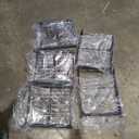 MWQ 3 Tier Stackable Shoe Rack, 32.5" Wide All Metal Free Standing Shoe Storage Organizer for Entryway, Closet, Black