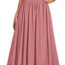 Miusol Women's Sexy Deep V-Neck Sequin Lace Double Sleeveless Evening Party Maxi Dress (S)