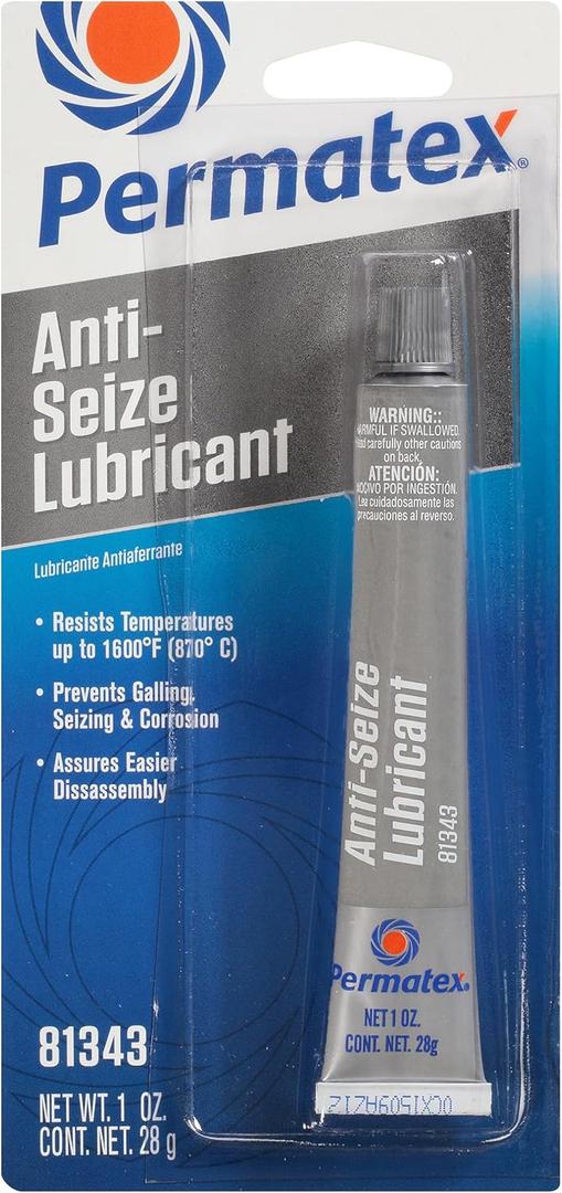6 x Permatex 81343 Anti-Seize Lubricant, 1 oz. Tube