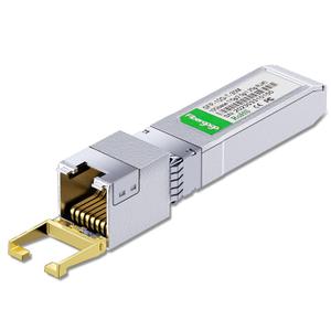 SFP+ to RJ45, 1.25g/2.5g/5g/10G-T Copper Transceiver Module, 10GBase-T SFP+, Compatible for Cisco SFP-10G-T-S, Ubiquiti UniFi UF-RJ45-10G, Mikrotik and More, 100ft/30M, Fibergaga,2 Pack