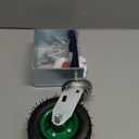 USCaster Fence Gate Wheel 6Inch Heavy Duty Spring-Loaded Gate Caster for Wooden Metal Tube&Swing Gate Inflatable Tire 250lb Capacity 360-Degree Rotation with Screws & Wrench