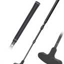 ToVii Golf Putter Nitrile Rubber Top for Left & Right Handed, Adjustable & Sturdy Aluminum Alloy Shaft for All Golfers, Golf Training Equipment for Putting Green/Outdoor Games/Yard Games (black)