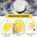 Sunyeeki Ice Fishing Skimmer, Detachable Ice Fishing Scooper with Long Handle, No More Bending Over to Scoop Out Ice While Ice Fishing
