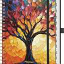 AHGXG Academic Planner 2026-2027, July 2026 - June 2027, Weekly and Monthly, 8.5" x 11", Hardcover, Spiral-Bound, Calendar, Agenda for Women, Student, School, 12-Month Tabs (Colourful Tree)
