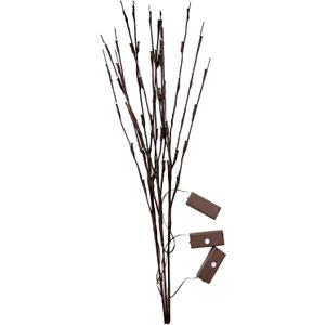 Branch for Twig Light Branch Flexible Decoration Light Light LED Indoor Tree Artificial Flowers White Wisteria Hanging Flowers Artificial Flowers (One Size, Purple)