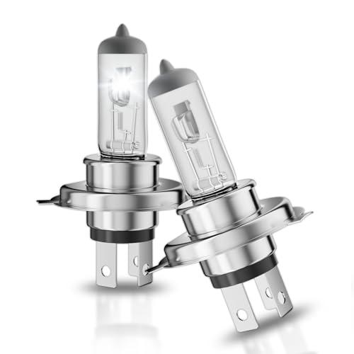 OKOENIEO 9003/H4 Halogen Headlight Bulb,12V 55W Head Lamps,3800K,4000 Lumens,H4 Head Light Bulbs for Car,High and Low Beam,Fog Light Bulb,Pack of 2