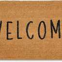 MAINEVENT Welcome Long Door Mat 48x24 Inch, Oversized Welcome Mat for Double Door Outdoor Entrance with Non-Slip PVC Backing