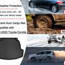 Corolla Sedan Cargo Mat - Compatible with 2020 2021 2022 2023 2024 2025 2026 Toyota Corolla Sedan，All Weather Tech Rear Cargo Liners Trunk Tray Floor mats,3D Waterproof Durable Accessories Custom-Fit