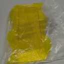 YalzoneMet Modern Acrylic Vase Geometric Wave Shape Yellow Desktop Decoration