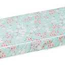 Outdoor Bench Cushion Waterproof, Bench Cushions for Outdoor Furniture, Patio Porch Swing Replacement Seat Pad with Ties for Garden Backyard, 48 x 18 Inch Plum Blossom