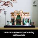 LEGO Icons French Caf Paris Building Kit - DIY Set for Adults - Collectible Bedroom and Home Decor - Display for Home or Office - Gift for Birthdays - 10362