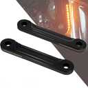 HDBUBALUS Motorcycle Flush Fork Turn Signals Brackets Shock absorber LED Running Side Lamp For Harley Touring Street Glide Road King 1998-2023 (Color: All Black)
