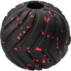 Chew King Supreme Durable Rubber Dog Ball for Aggressive Chewers, Treat-Dispensing Heavy-Duty Chew Toy with Safety Air Vent, Interactive Dog Toy for Training & Enrichment, Large 4" Fetch Ball