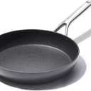 OXO Professional 10" Frying Pan Skillet, Hard Anodized Ceramic Nonstick Cookware PFAS-Free, Induction Suitable, Stainless Steel Handles, Diamond Reinforced Coating, Dishwasher Safe, Oven Safe, Black