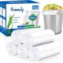 4 gallon trash can liners,250 counts, Small clear Garbage Bags, Extra Strong 4 Gal Trash Bag, Fit 12 liters trash Bin Liners for Home Office Kitchen(Clear)