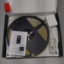 50FT COB Led Strip Lights, Uniform 6500K COB Rope Light,Bright Daylight White Lights,High Density,App/Remote Control,Indoor 24V Cuttable Cabinet Lights for Bedroom,Bookshelf,Showcase,Kitchen