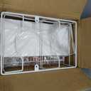 Towel Racks for Bathroom,Towel Rack Wall Mounted, 6 Tier Rolled Or Folded Towel Holder with Floating Shelves, Bathroom Towel Holder for Bath, Hand Towels,Metal,Full White