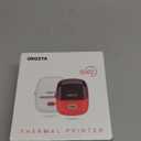 ORGSTA Sticker Printer Mini Printer S002 PrintPods Bluetooth Portable Sticker Maker with 1 Roll Paper Thermal Inkless Label Maker Machine Impresora Porttil Instant Print for Notes, Journal, DIY, Gift (White)