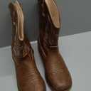 Motasha Girls Cowgirl Boots Toddler Girls Boots Brown Cowboy Boots for Girls Size 5 Little Big Kids Boots Western Riding Boots Party Birthday (M7101 Brown 5)