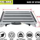Prime 1 Safety RV Steps Extra Large Platform 19in x 14.5in Extra Size RV Folding Step Stool and Ladder, 600lbs, Height Adjustable, Aluminium with Reflective Stripe, Anti-Slip Surface and Extra Grip