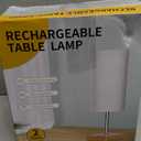 AVV Cordless Table Lamp with Dimmable, Rechargeable 3 Modes Battery Powered Bedside Lamp, Battery Operated Lamps for Night Stand, Touch Lamp for Bedroom, Living Room, Reading,15 Inch Black 2PK