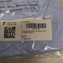 Tankaneo Womens Long Sleeve Shirts Crewneck Patchwork Casual Fitted Tunic Tops Ruffle Lightweight Outfits (Blue)