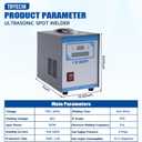 Ultrasonic Plastic Welder, 28KHz 700W Handheld Ultrasonic Spot Welder Portable Spot Welding Machine for ABS/PP/PE/PS/PC