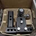 B&W Trailer Hitches Tow & Stow Adjustable Trailer Hitch Ball Mount - Fits 2" Receiver, Tri-Ball (1-7/8" x 2" x 2-5/16"), 5" Drop, 10,000 GTW - TS10048B