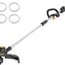 Cordless Weed Wacker Compatible with DeWalt 21V MAX Battery 16" Brushless Weed Eater, Grass Trimmer for Lawn Care, Bump Feed, String Trimmer With 4 Bulk Trimmer Line Coils (Tool Only)