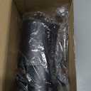 Dsycar Universal Stainless Steel Car Exhaust Tail Muffler Tip Pipe - Adjustable Car Decoration Exhaust Tips (Straight-Black)