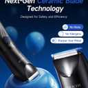 Manscape Trimmer for Men - No Nicks Electric Razor-Shaver for Balls/Pubic/Groin/Legs/Chest Hair Removal w/Light & Ceramic Blade, IPX7 Waterproof Full Body Hair Groomer USB-C Charging, Gifts for men