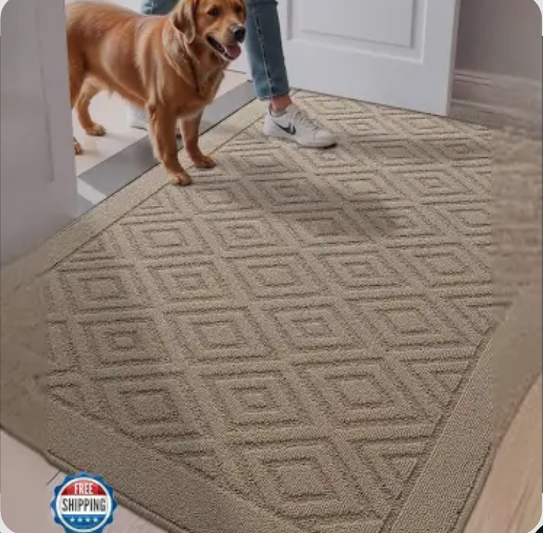 LUMI Washable Indoor Entrance Doormat 24x36, Absorbent Quick-Dry Door Mat, Dirt Trapper Non-Slip Low Profile Entryway Mats for High Traffic, Beige LUMI Washable Indoor Entrance Doormat 24x36, Absorbent Quick-Dry Door Mat, Dirt Trapper Non-Slip Low Profile Entryway Mats for High Traffic, Beige