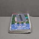 TARPAL 8'x20' Semi Clear White Tarp Waterproof Green House Cover with Grommets 7.5mil Clear Poly tarps for Gardening,Farm, Garden,Chicken CoopsOutdoor (8x20ft-Finished size)