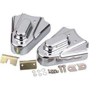 2pcs Motorcycle Chrome Rear Wheel Shaft Cap Side Protector Guard Axle Covers Compatible with Harley Softail Heritage Springer Standard Custom 1986-2007