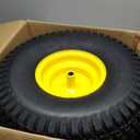 20x8.00-8 Tire and Wheel, 4 Ply Tubeless Lawn Mower Tire Replacement 20x8-8nhs Riding Tractor Mower and Rear Tire and Wheel Assemblies, 3.5" Offset Hub, 3/4" Borehole, and 3/16" Keyway, 2 Pack