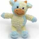 2 x YUKOUQIAN Cow Stuffed Animal Cow Plush Doll Toy 11.8 inch for Girls Boys (Stand Cow Light Blue)