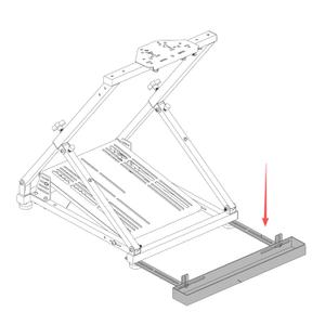 XRhinorth Racing Wheel Stand Part 1pc Chair Link Double Wheel Fixation（just racing wheel stand）