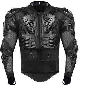 Motorcycle Armor Jacket Spine Chest Protection Full Body Gear Motocross Motos Protector Motorcycle MTB Jacket (Black) S