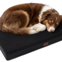 Bedsure Dog Beds Large Sized Dog - Comfy Flat Pet Beds with Removable Washable Cover, Orthopedic Egg Crate Foam Puppy Mat, Suitable for Pet Up to 65 lbs 
