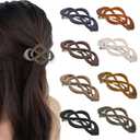 8 pcs Hair Barrettes Clips for Women Vintage French Hair Clips for Thick Hair Strong Hold Grip Hair Accessories for Women Girls (Mixed)