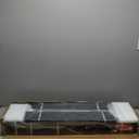 Box Spring Full Size Bed 4 Inch Low Profile, Heavy Duty Metal Box Spring Bed Base with Fabric Cover, Mattress Foundation, Easy Assembly, Noise Free, Black