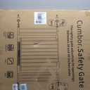 Cumbor 30-48 in Baby Gate for Stairs, Auto Close Dog Gate Indoor Cool Gray