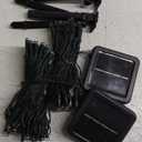 2 Pack 200 LED Solar String Lights for Outside, Solar Christmas Lights Outdoor Waterproof, Solar Outdoor String Light with 8 Lighting Modes for Xmas Tree Wedding Party Garden Decorations (Warm White)