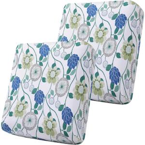 Smiry Printed Couch Cushion Covers, Stretch Soft Couch Covers for Sofa, Washable Non-Slip Sofa Slipcover Furniture Protector for Indoor and Outdoor (2 Pack, Light Green)